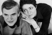 FRANCE, Rennes: Tchecoslovachian writer Milan KUNDERA with his wife Vera.